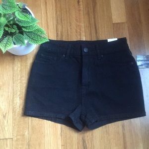 Black High Waisted Shorts